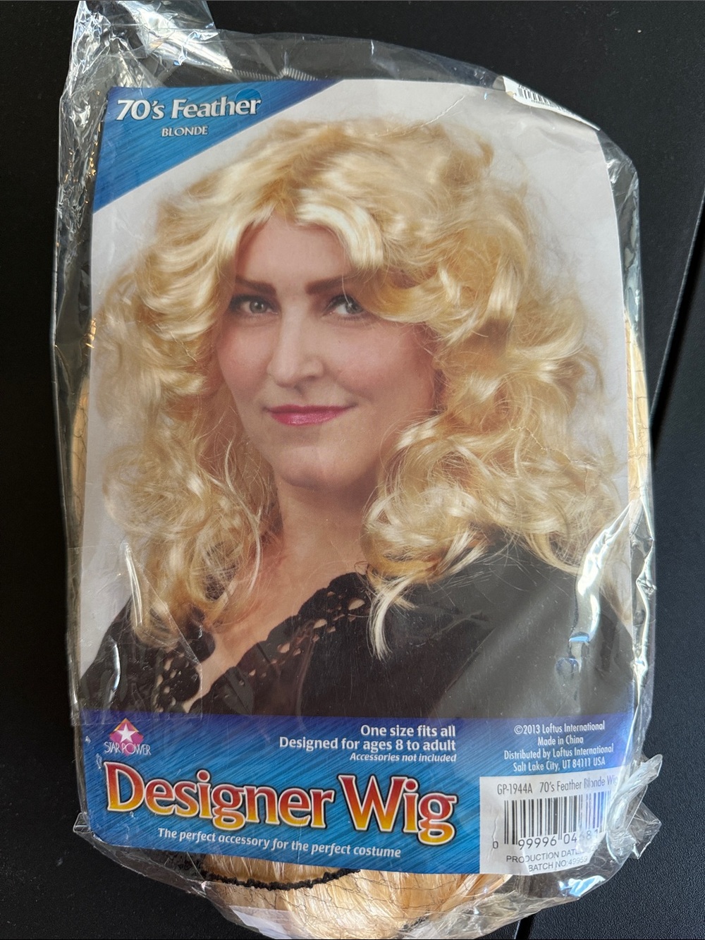 Designer Wig - Blonde 70's Feather Style